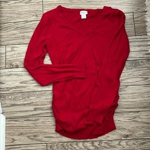 V neck maternity sweater